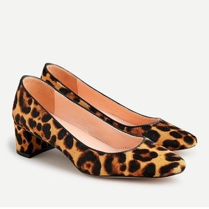 NWT J. Crew Kate Leopard Calf Hair